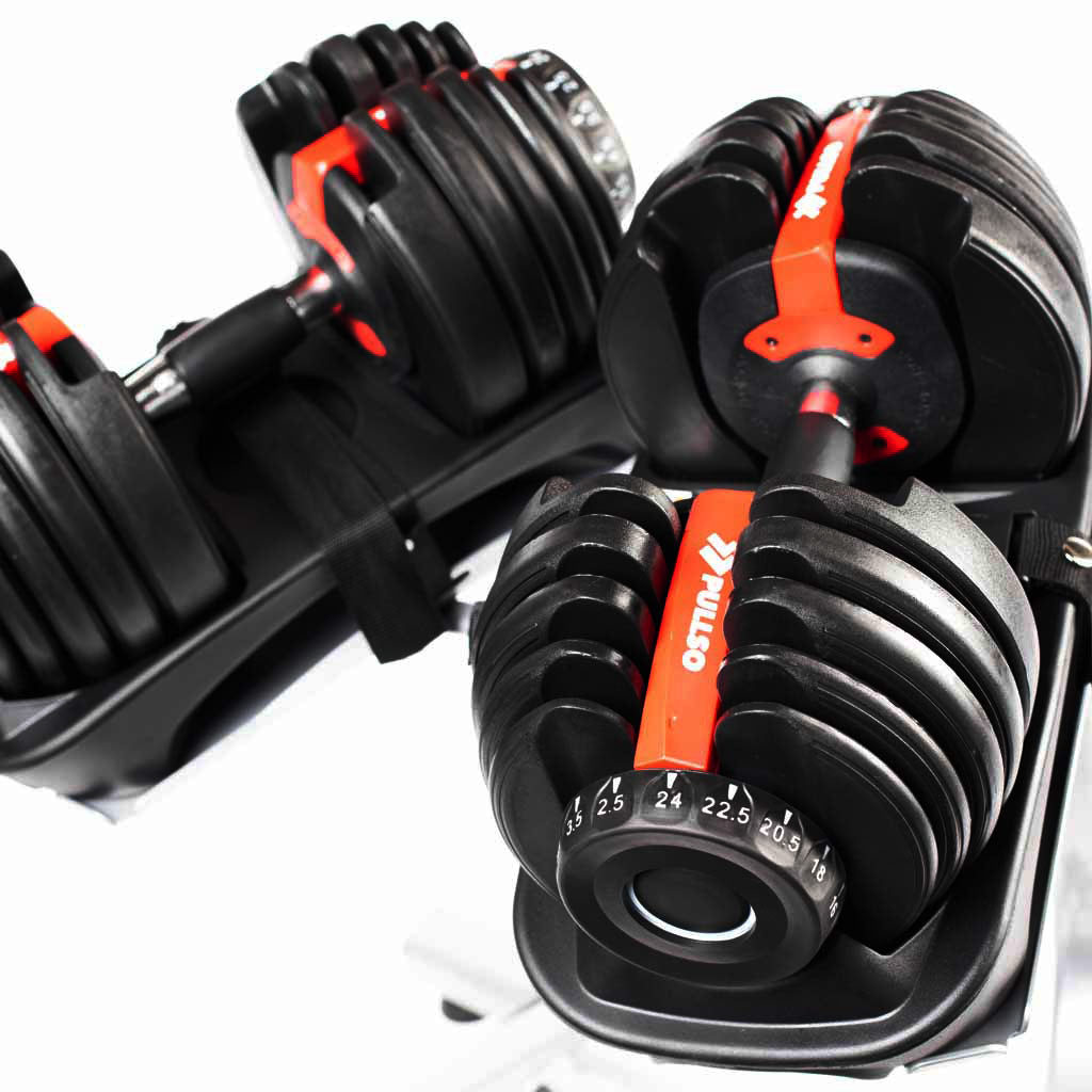 Mancuernas Ajustables 24Kg Pullso Fitness (Par)