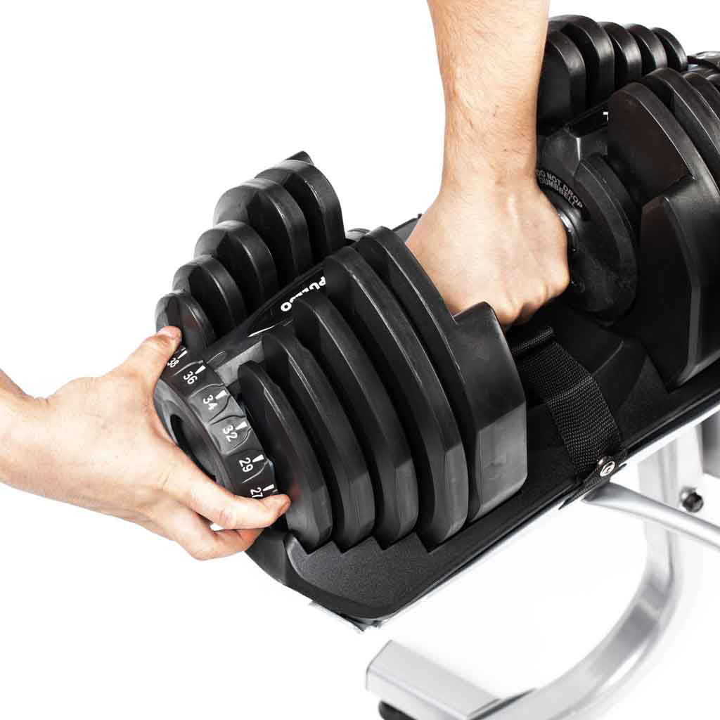 Mancuernas Ajustables 40Kg Pullso Fitness (Par)