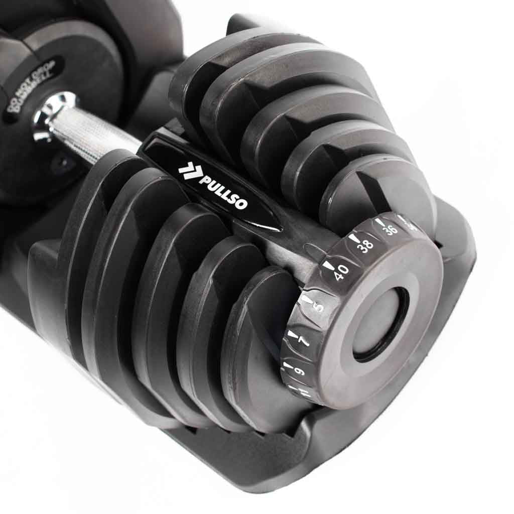 Mancuernas Ajustables 40Kg Pullso Fitness (Par)