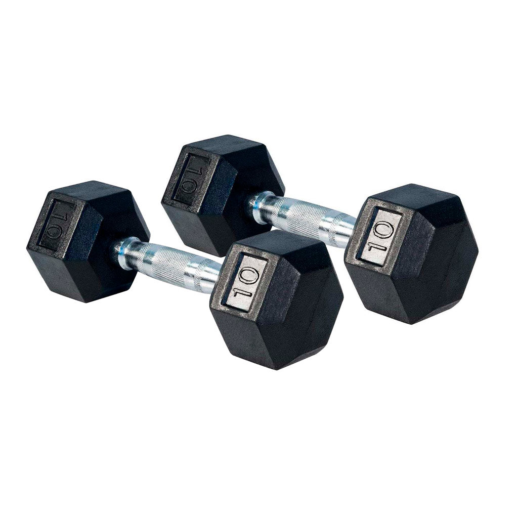 MANCUERNA HEXAGONAL DUMBBELL DE 10 KG