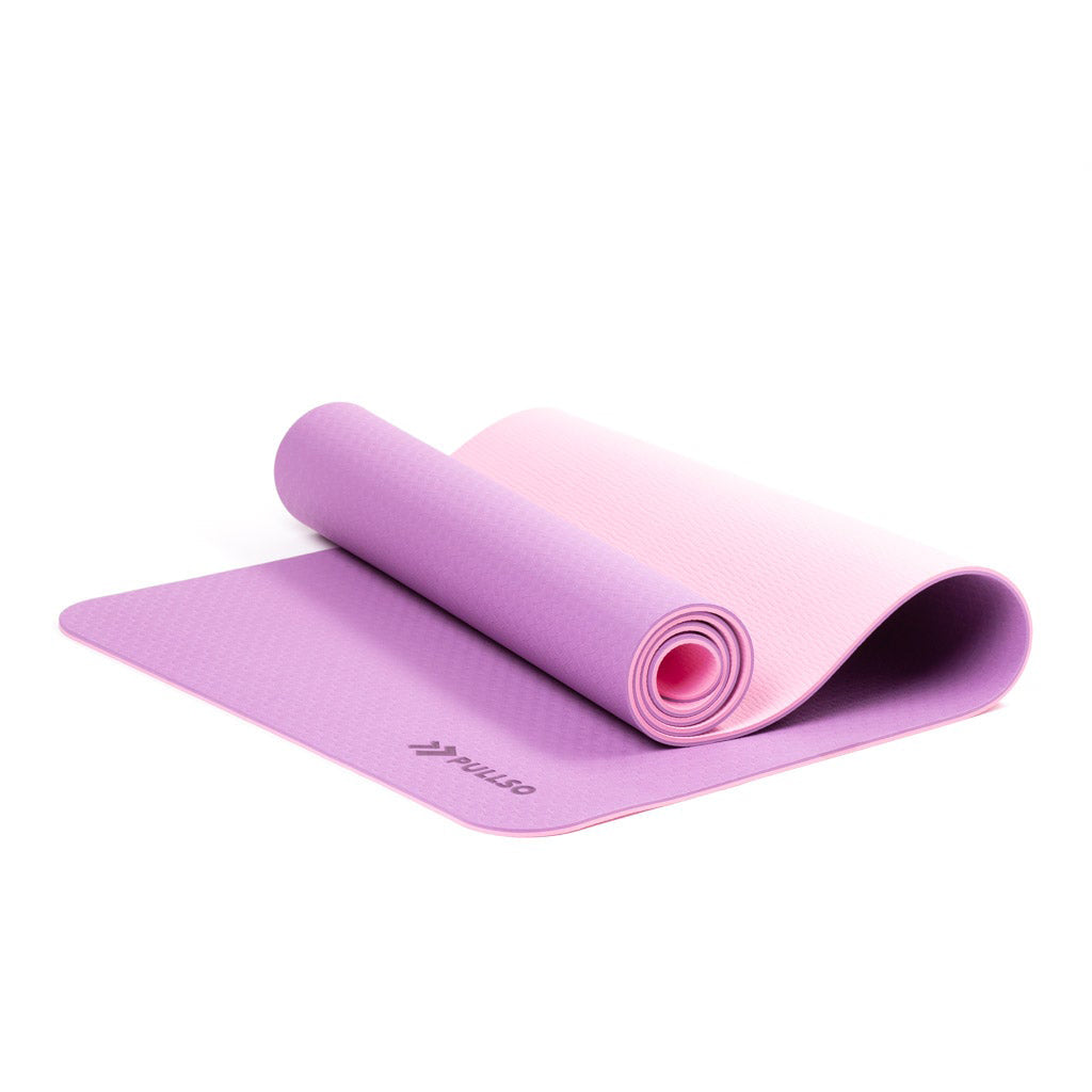 Mat de Yoga TPE 6MM Rosa/Morado Pullso Fitness