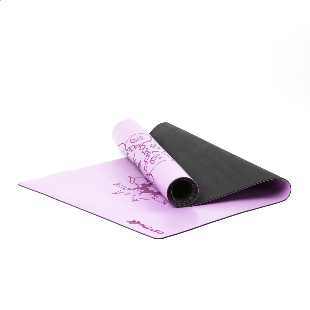 Mat de Yoga Violet Flower PU 5mm Pullso Fitness