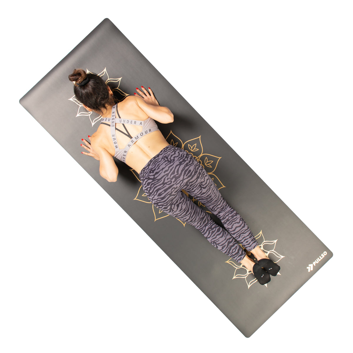 Mat de Yoga Gold Flower PU 5,5MM Pullso Fitness