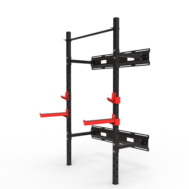 Rack De Squat Mural Pliant Grom – Support Musculation Gain De Place