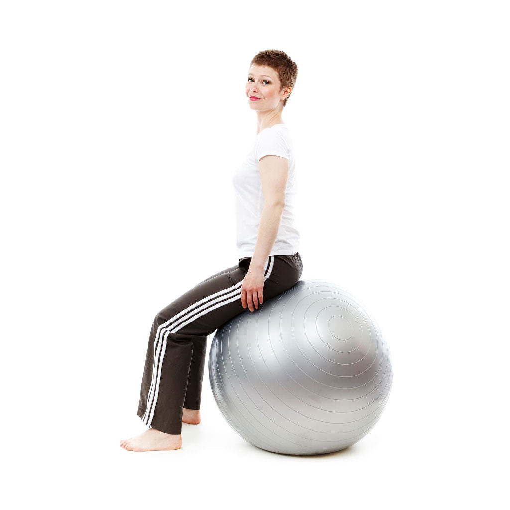 Fitball 55cm Gris Balon de Pilates Pullso Fitness