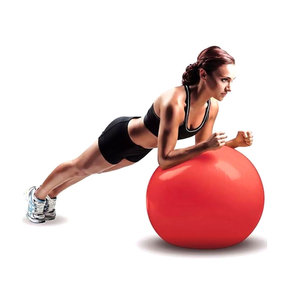 Fitball 65cm Rojo Balón de Pilates Pullso Fitness