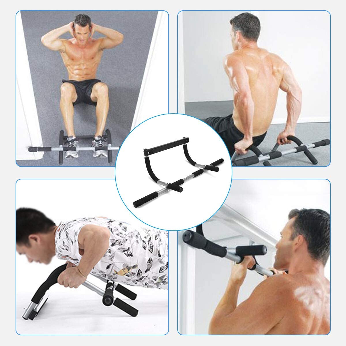 Barra Multifuncional Puerta Dominadas EquipamientoFitness.cl