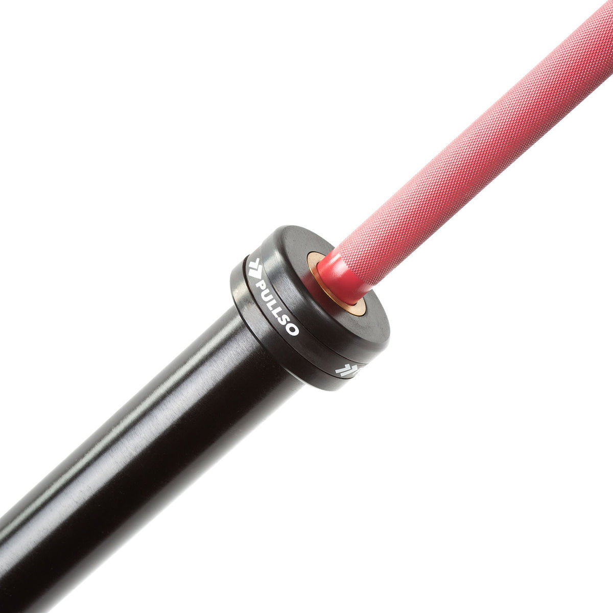 Barra Olímpica 15 Kg Cerakote Premium Class Pink Pullso Fitness