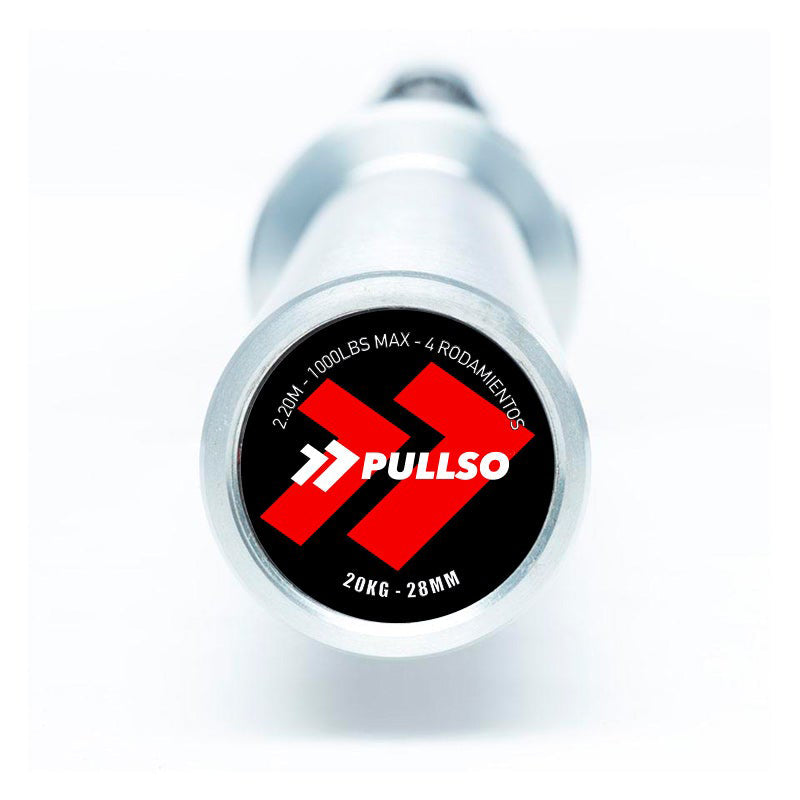 Barra Olímpica 20 Kg Cromada Training Class Pullso Fitness