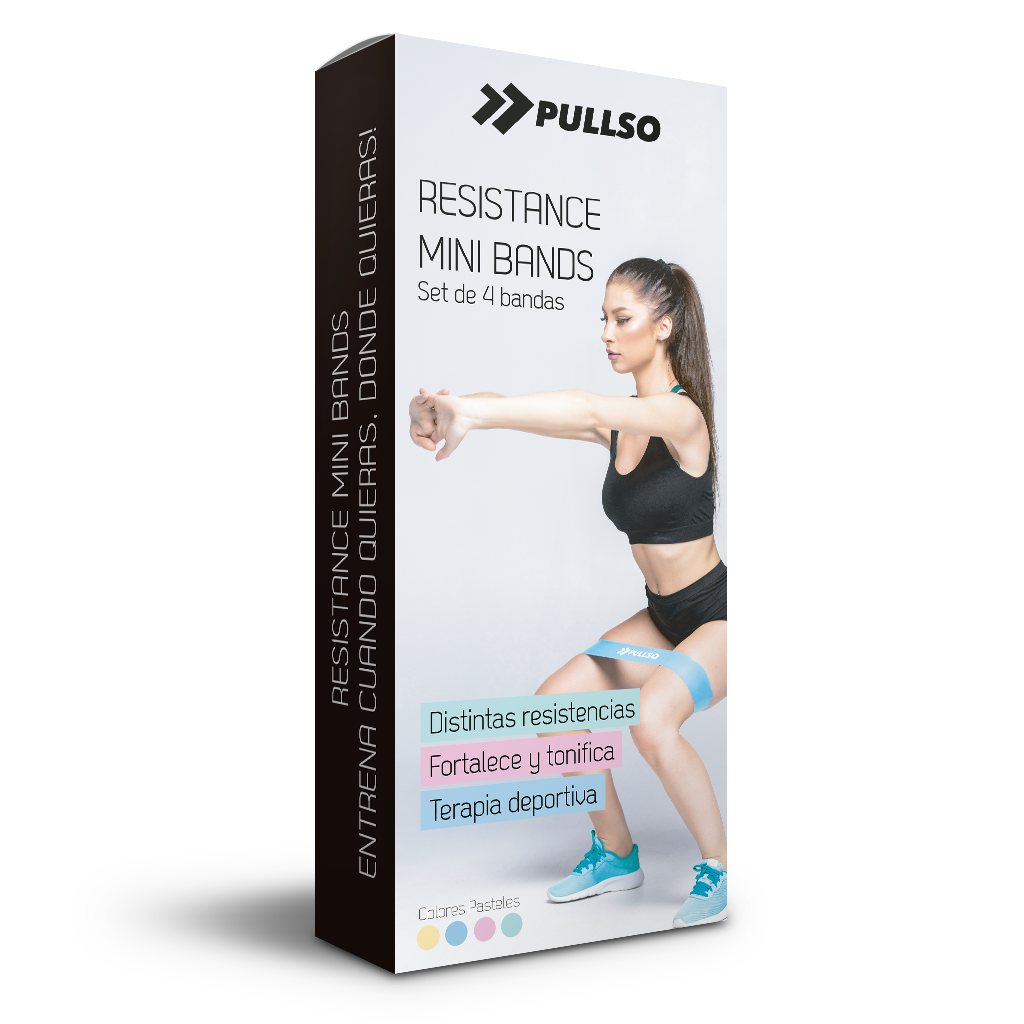 Set bandas de resistencia Premium Soft Pullso Fitness