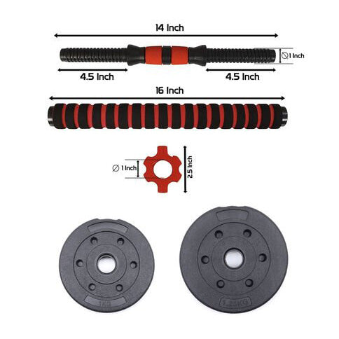 Set mancuerna ajustable 10 Kg