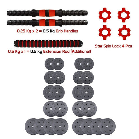 Set mancuerna ajustable 40 Kg