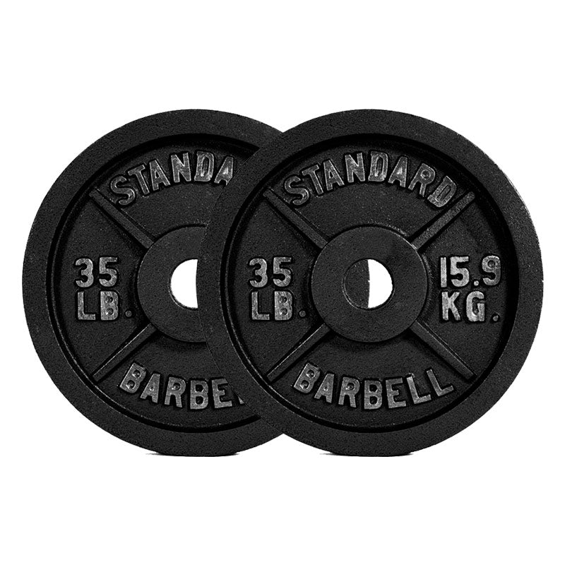 Disco Acero Olímpico 15,9  Kg Barbell Standard (Par)