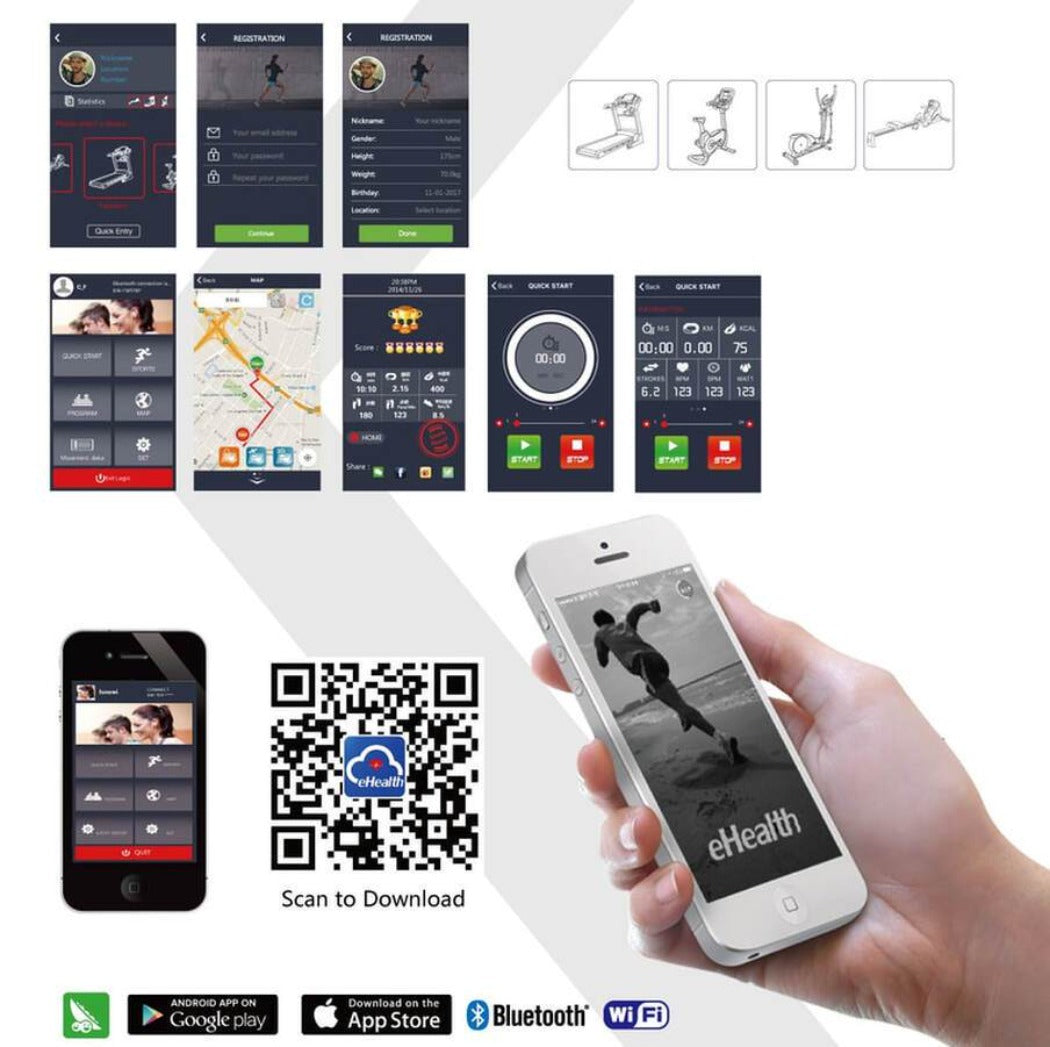 Bicicleta Estática Pro N25 c/ Bluetooh Pullso Fitness