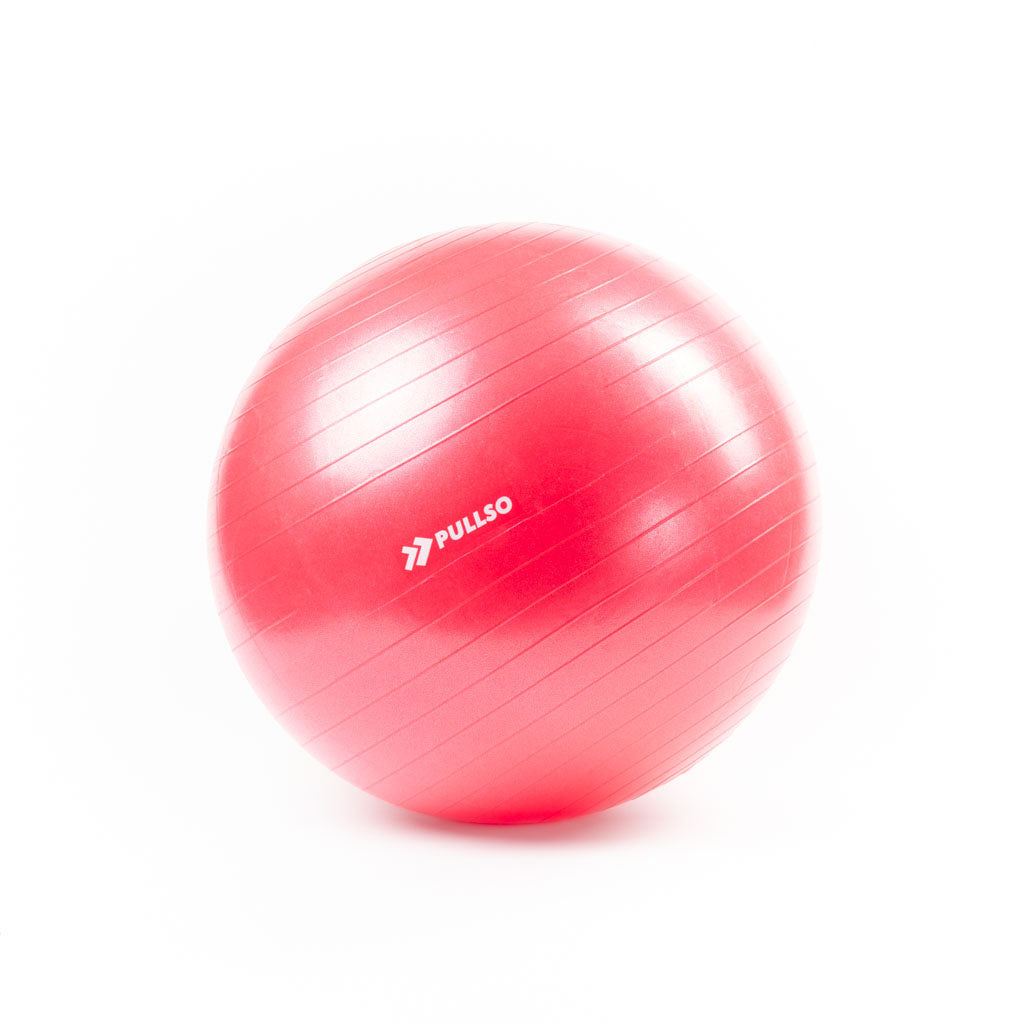 Fitball 65cm Rojo Balón de Pilates Pullso Fitness