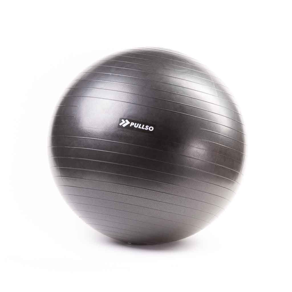 Fitball 75cm Negro Balón de Pilates Pullso Fitness