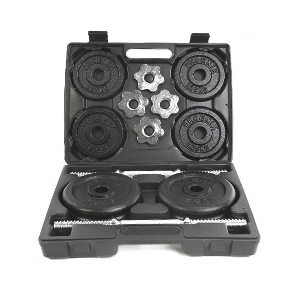 Set Mancuernas de Fierro 20 Kg