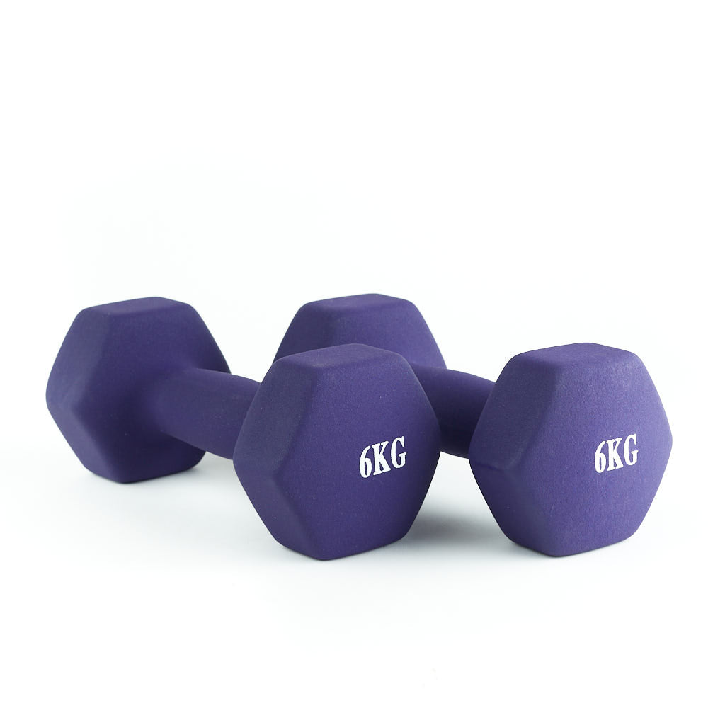 Set de mancuernas de vinyl de 6kg – HIGH END FITNESS