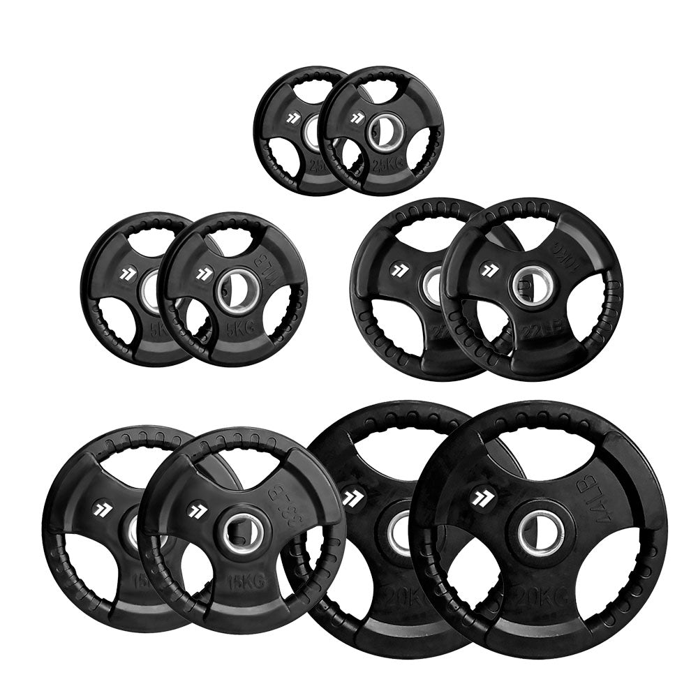 Pack Discos OlÍmpicos Engomados Grip 105 Kg (Pares)