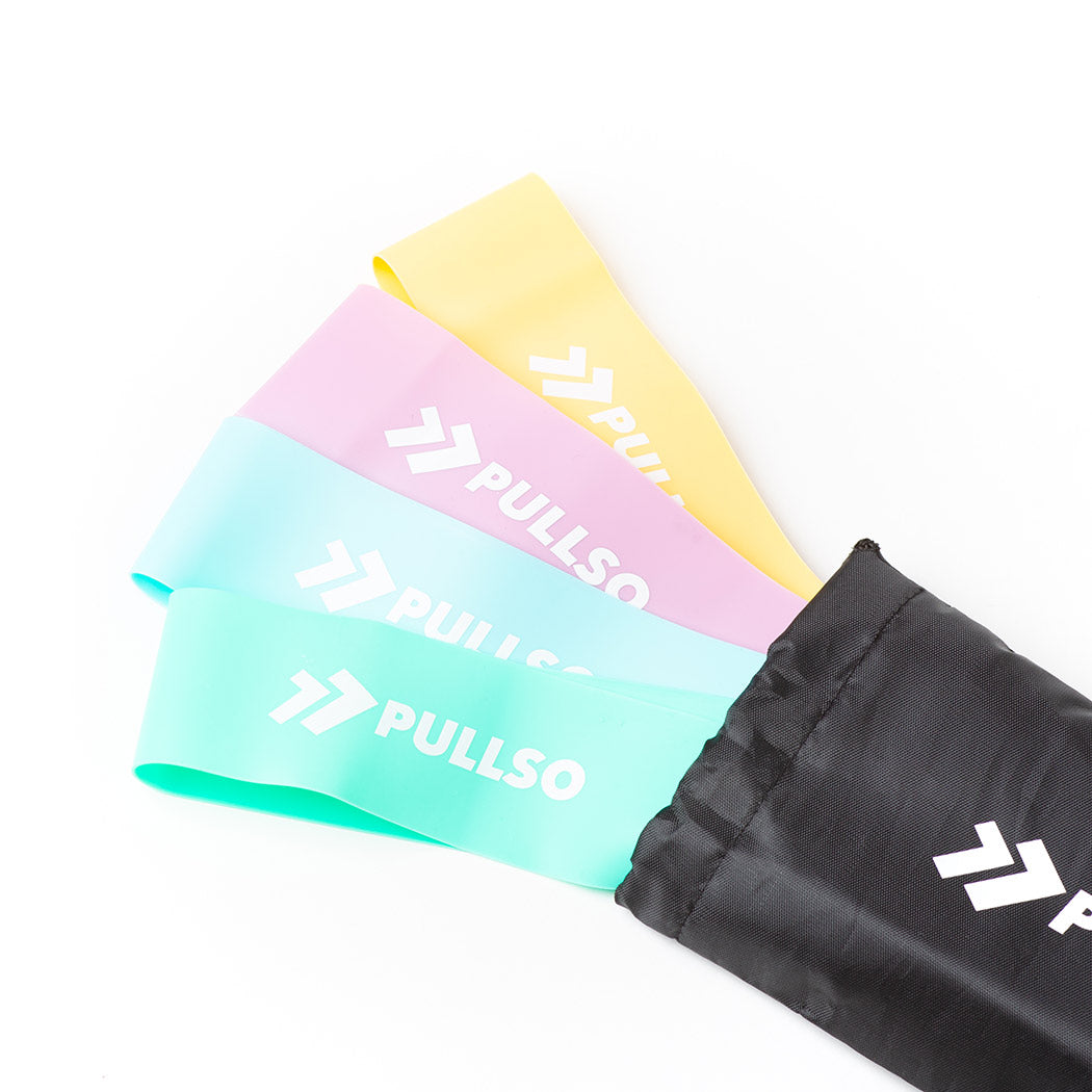 Set bandas de resistencia Premium Soft Pullso Fitness