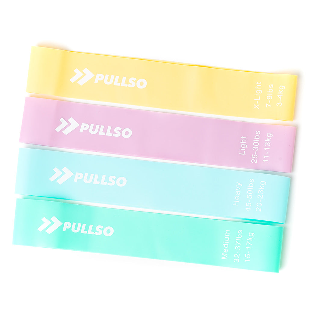 Set bandas de resistencia Premium Soft Pullso Fitness